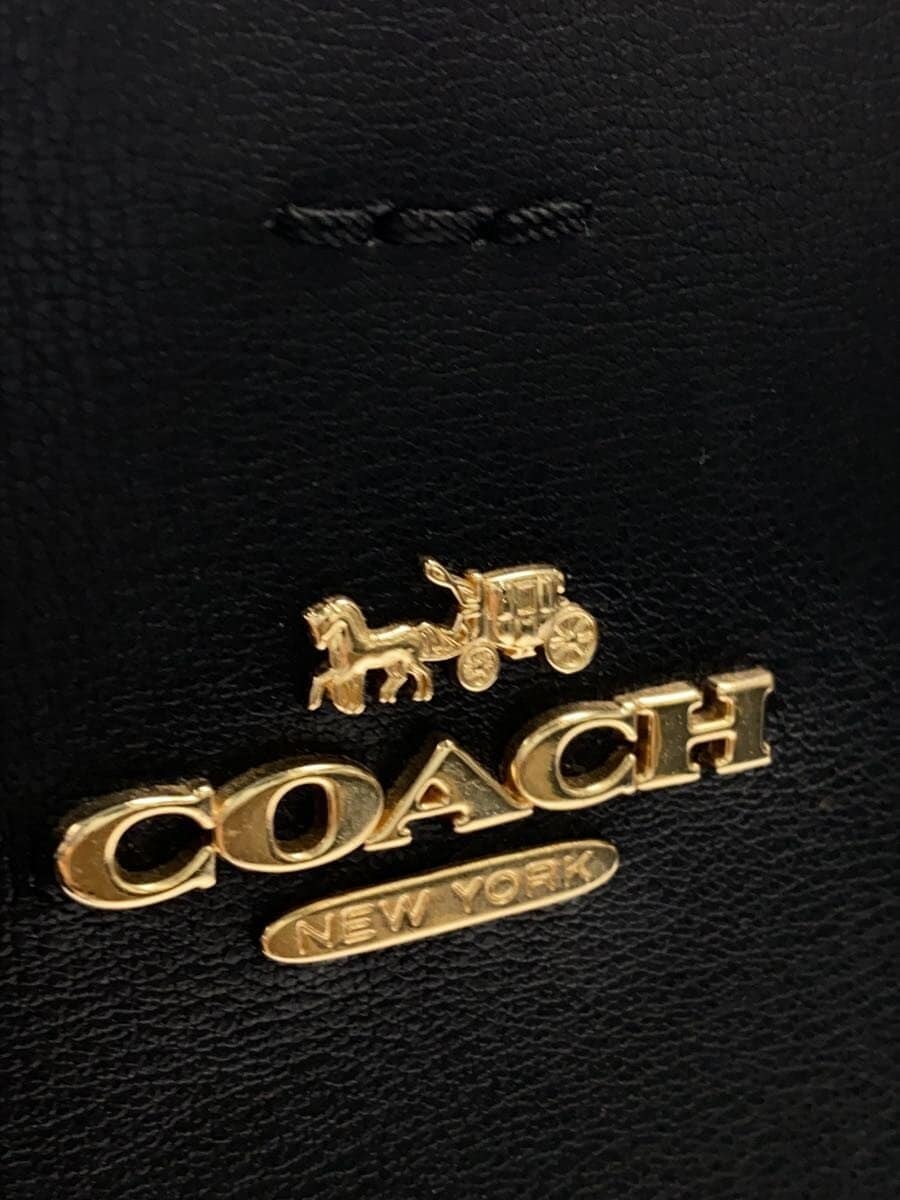 COACH tote bag leather BLK f79988 5