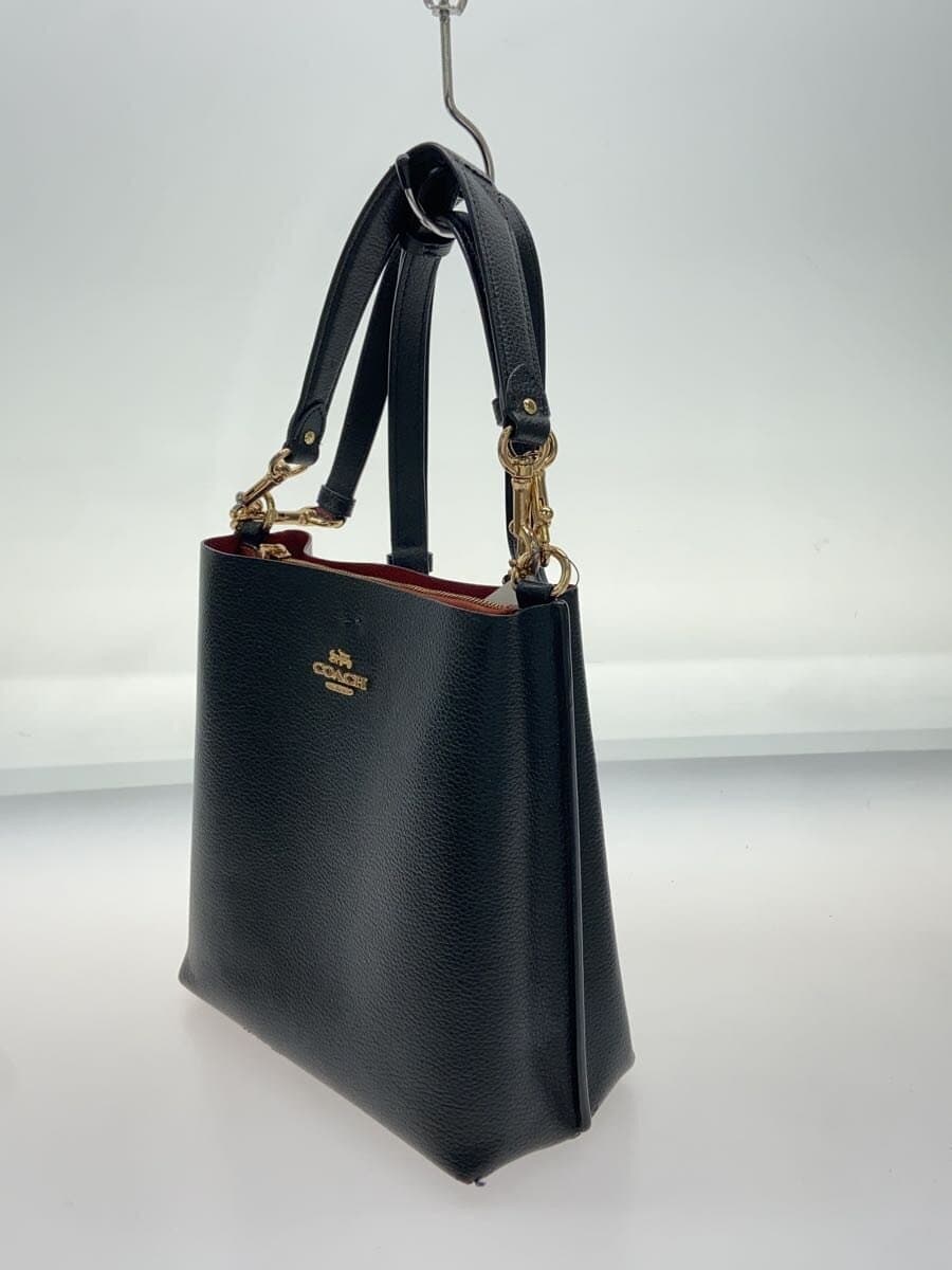 COACH Town Bucket Bag Leather BLK Solid 2