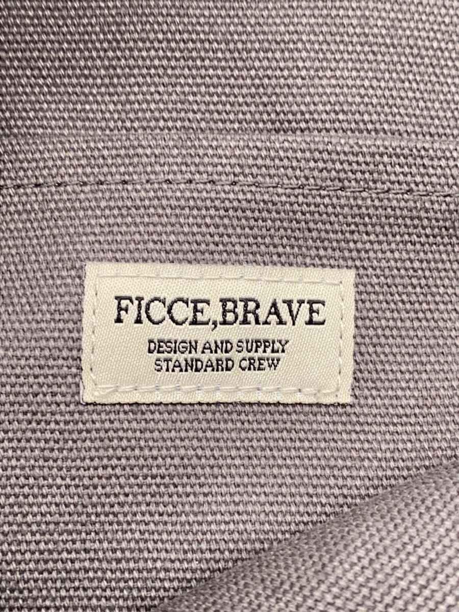 FICCE.BRAVE Shoulder Bag Cotton GRY Solid 5