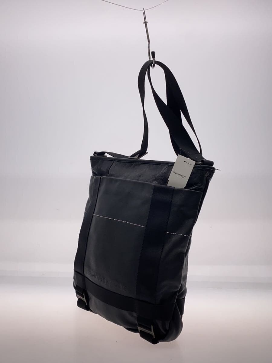 Other Brand Shoulder Bag Leather BLK Solid 2