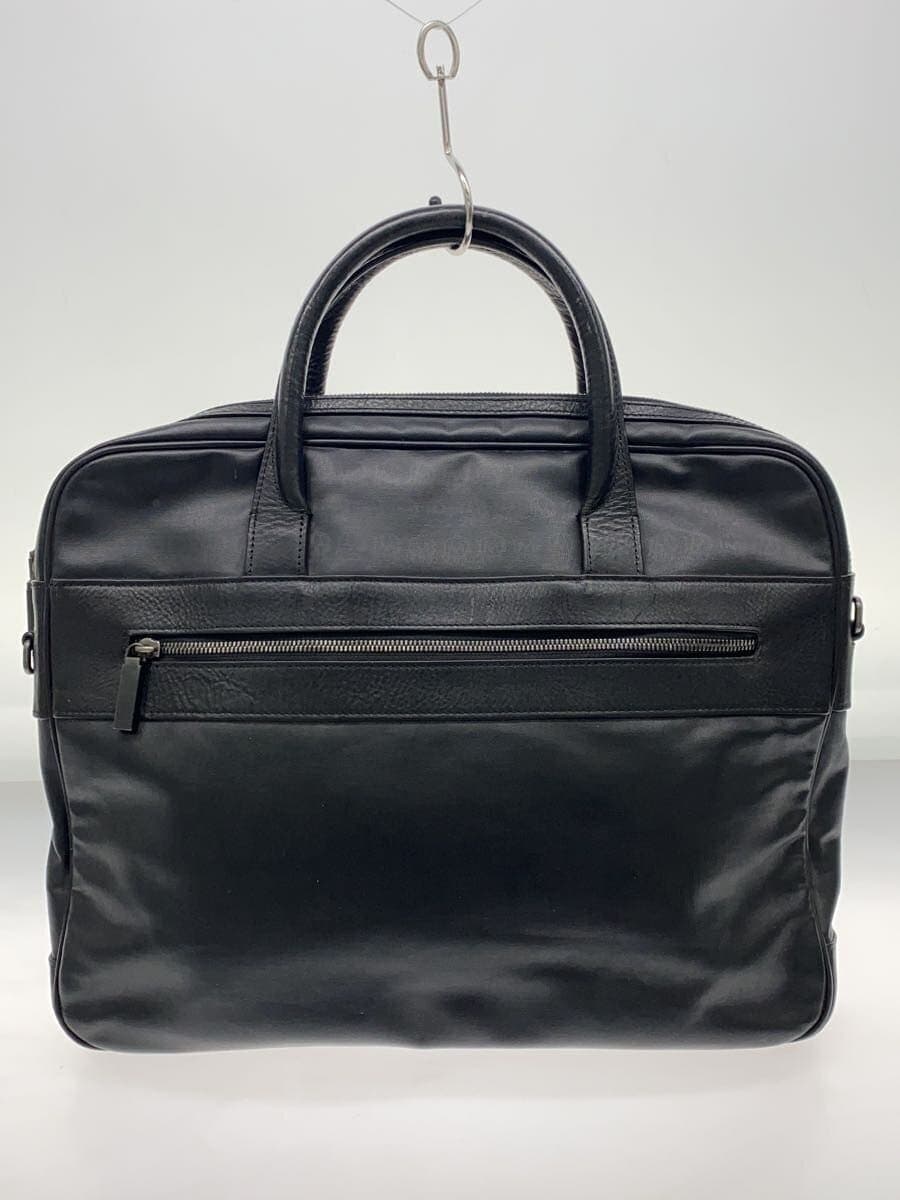 dunhill briefcase leather BLK plain 3