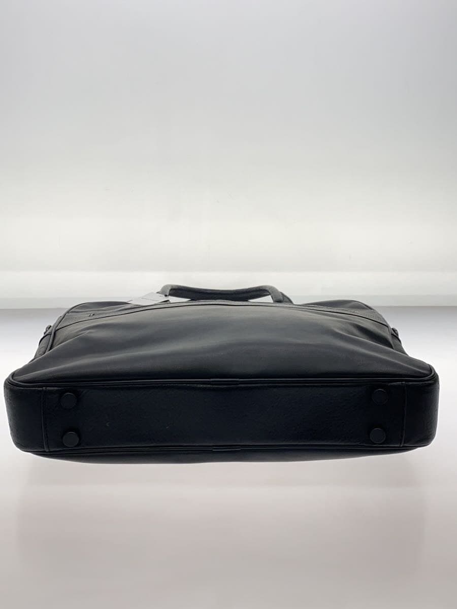 dunhill briefcase leather BLK plain 4