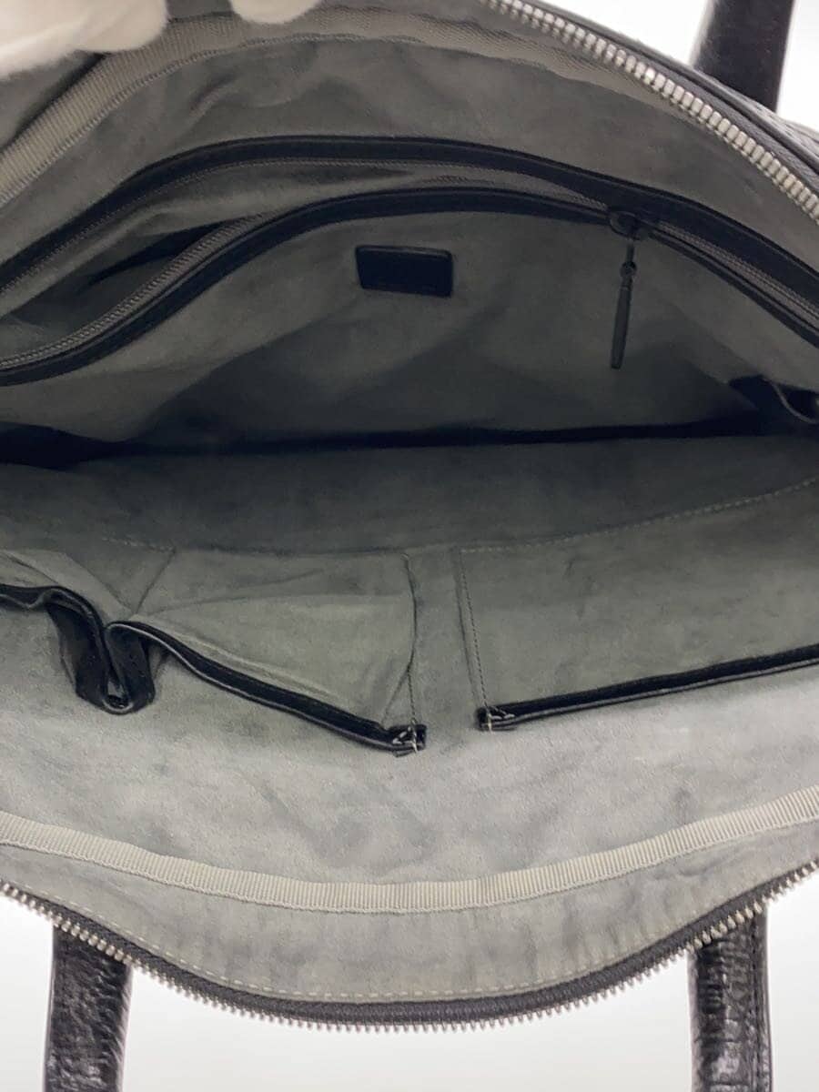 dunhill briefcase leather BLK plain 6