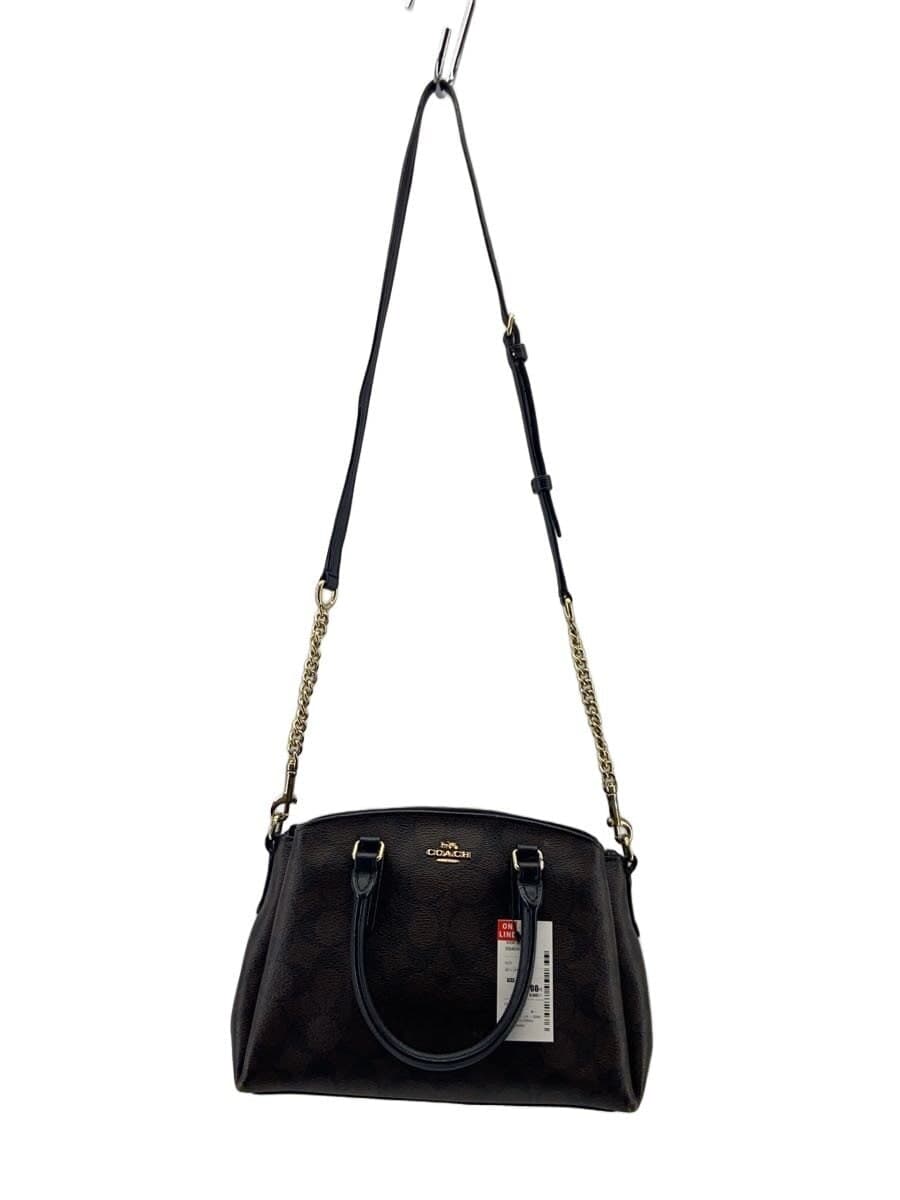 COACH Shoulder Bag Leather BRW All Over Pattern b1823-f29434