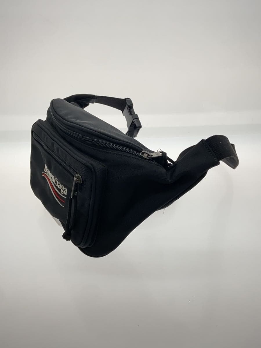 BALENCIAGA Waist Bag Nylon BLK Plain 482389 2