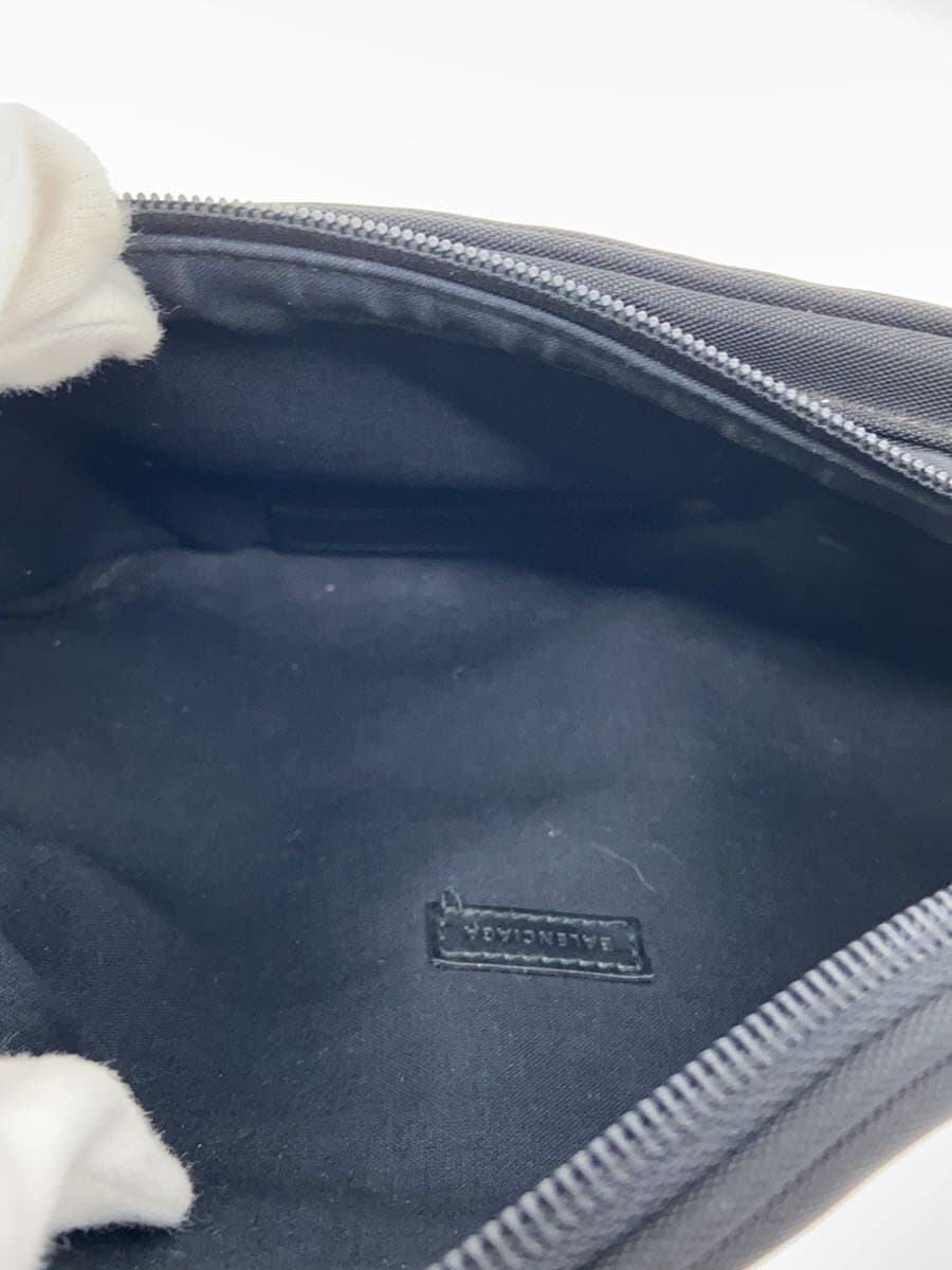 BALENCIAGA Waist Bag Nylon BLK Plain 482389 6