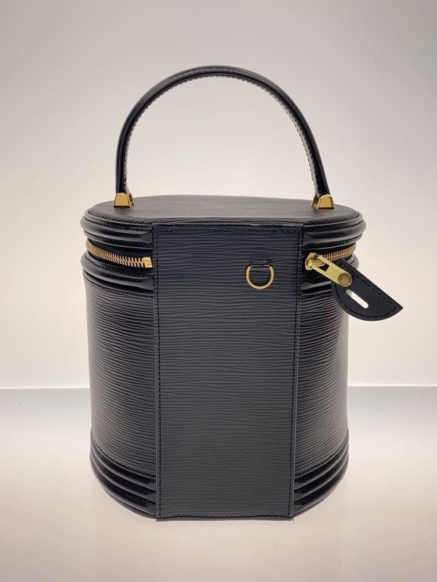 LOUIS VUITTON Cannes_Epi Leather BLK M48032 3