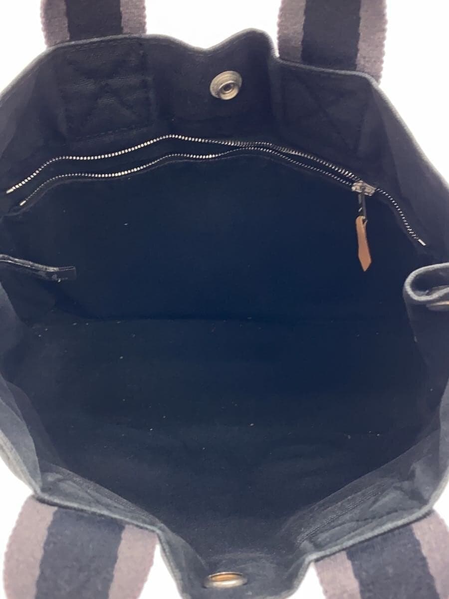 HERMES handbag canvas BLK 6