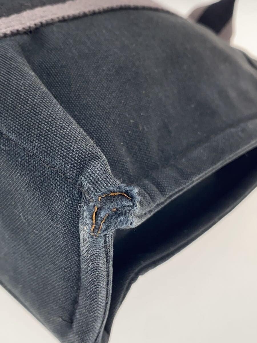 HERMES handbag canvas BLK 7