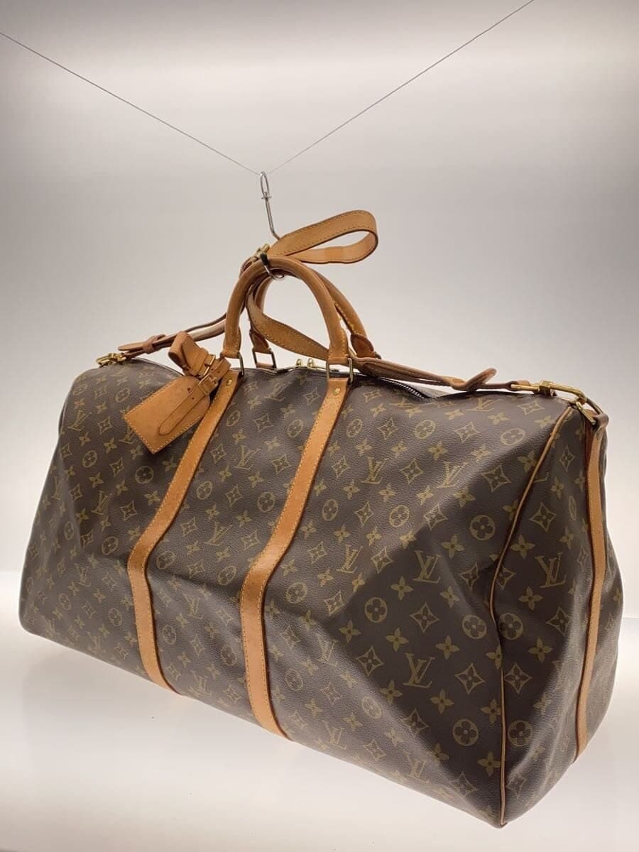 LOUIS VUITTON Keepall Bandoulière 60 Monogram Canvas PVC BRW M41412 2