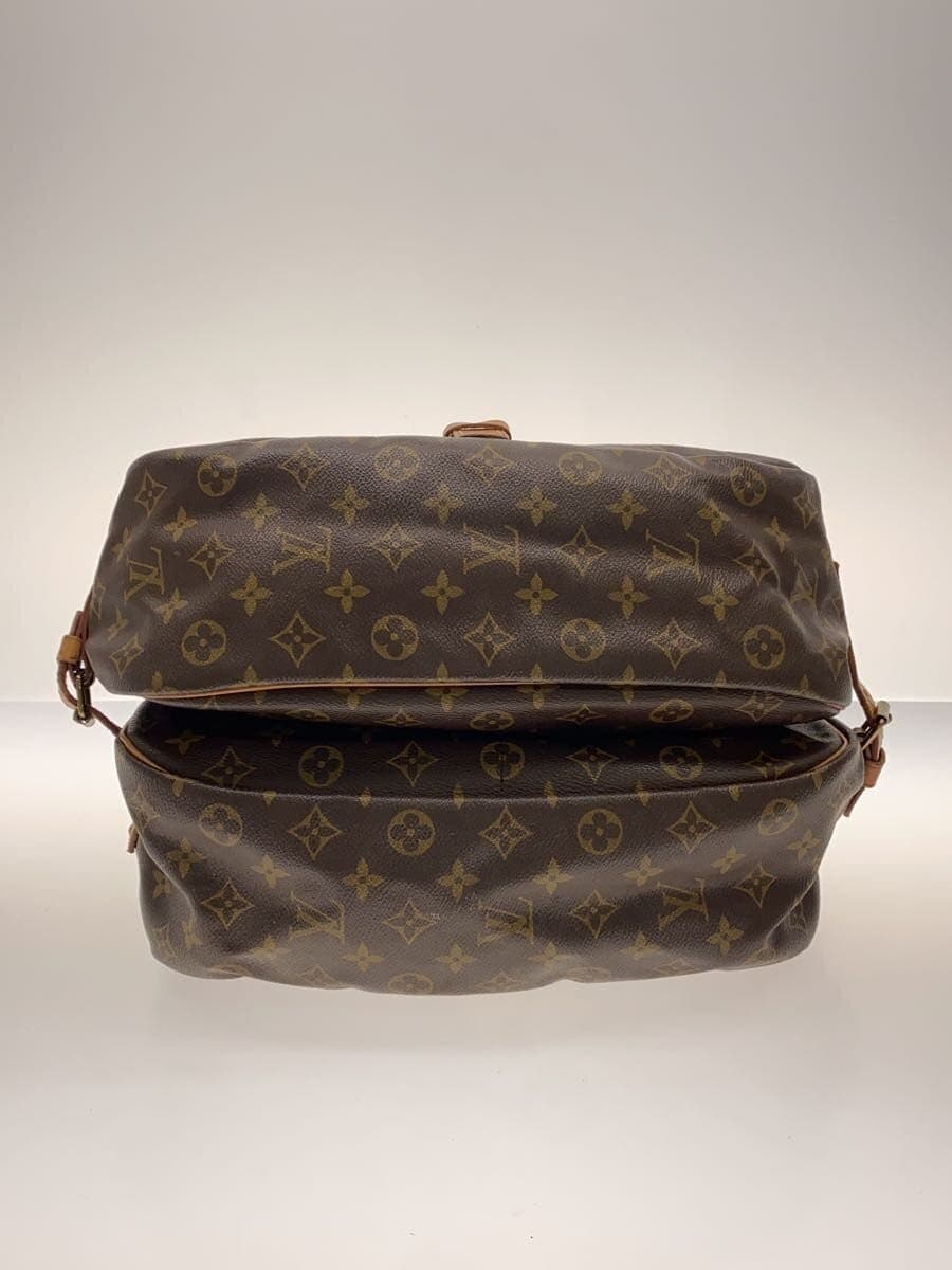 LOUIS VUITTON 1) Sommeur 35 Monogram Canvas Leather BRW Allover Pattern M42254 4