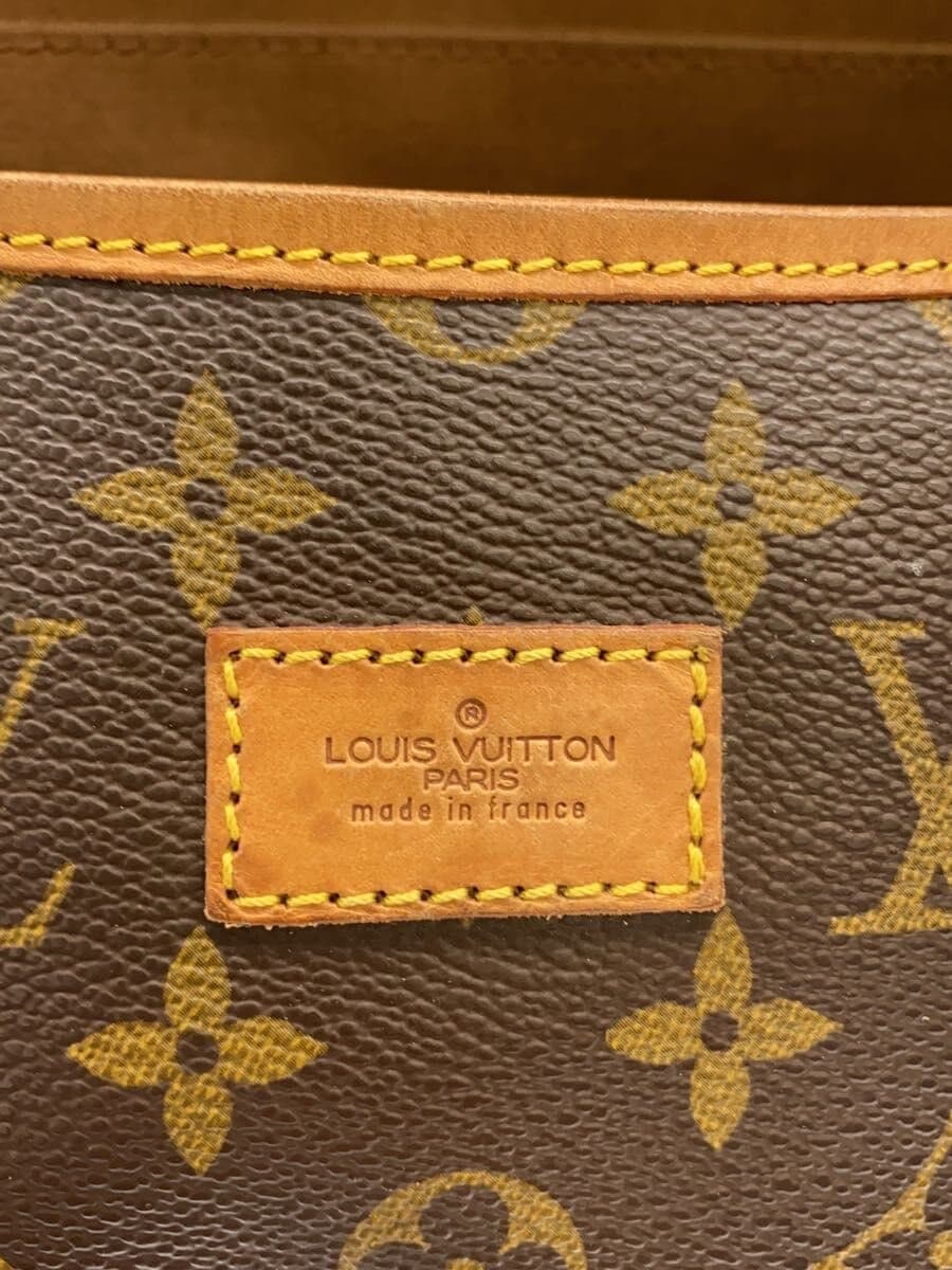 LOUIS VUITTON 1) Sommeur 35 Monogram Canvas Leather BRW Allover Pattern M42254 5
