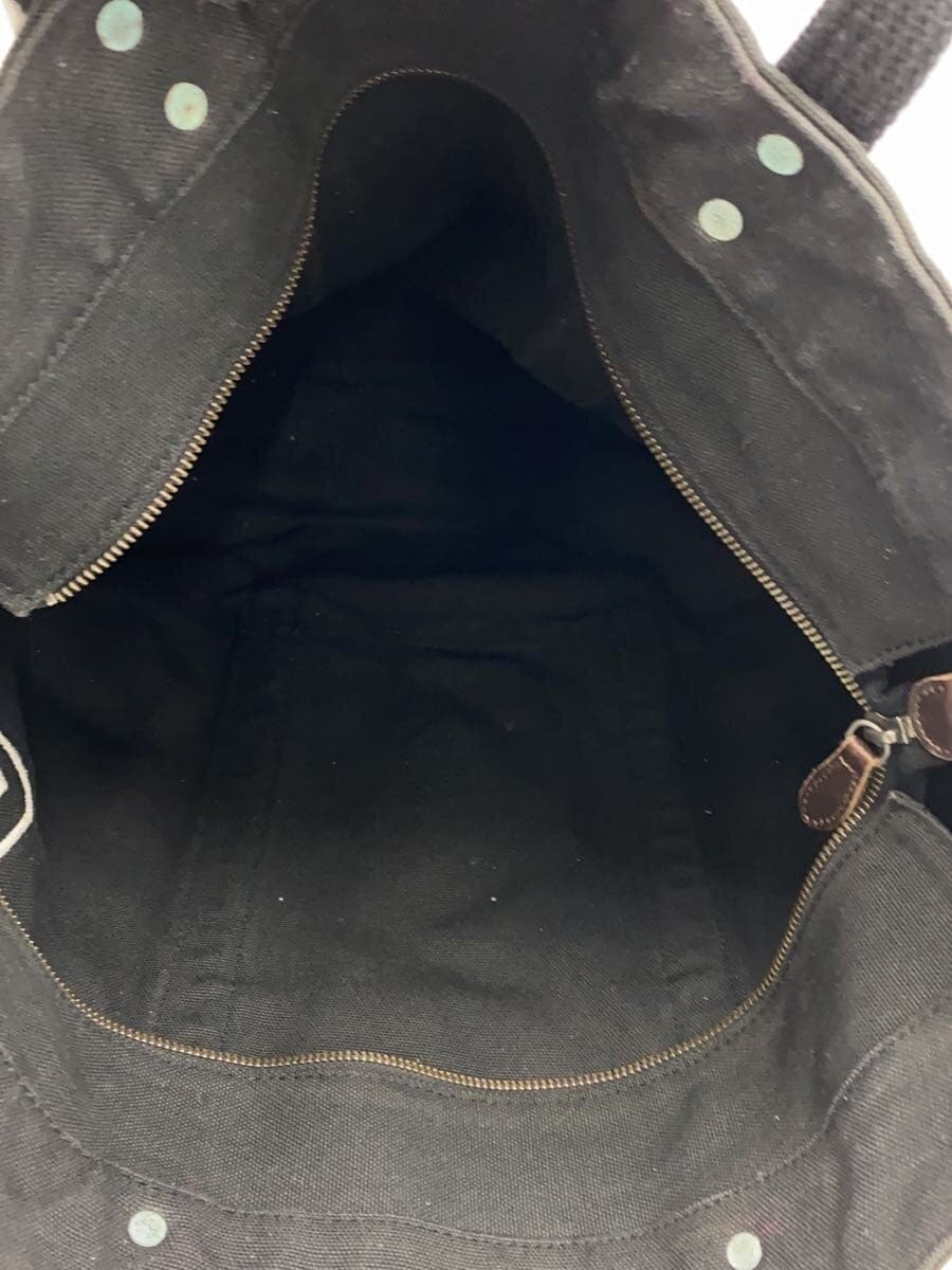 POLO RALPH LAUREN Handbag Canvas BLK Solid 6