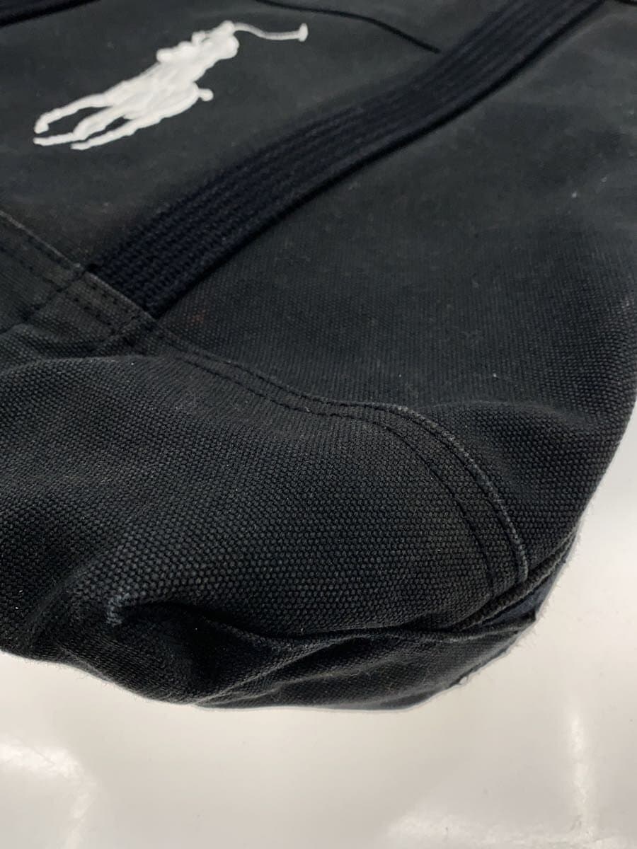 POLO RALPH LAUREN Handbag Canvas BLK Solid 9