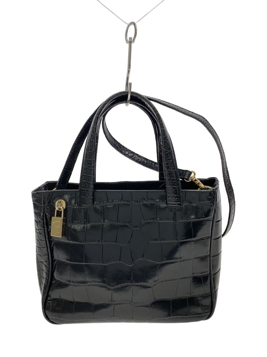 FURLA Shoulder Bag Leather BLK Solid