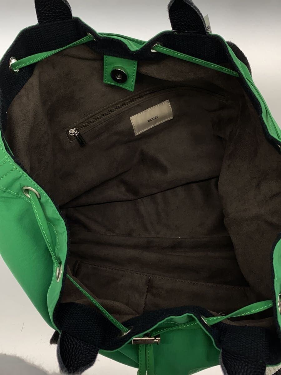 nouer Tote Bag Polyester GRN Solid 6