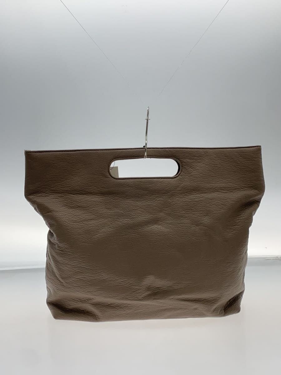 nouer Handbag Leather BEG Solid 3
