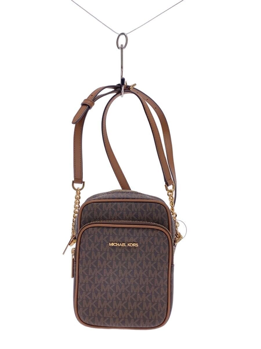 MICHAEL KORS Shoulder Bag PVC BRW All-over Print 35F1GTVC2B