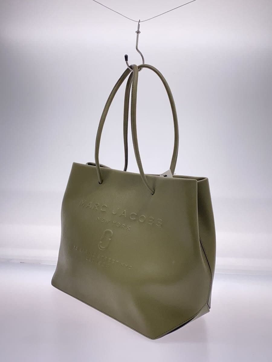 MARC JACOBS Tote Bag Leather KHK Solid Color 2