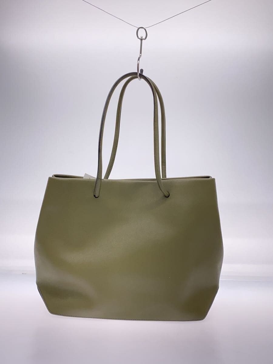 MARC JACOBS Tote Bag Leather KHK Solid Color 3