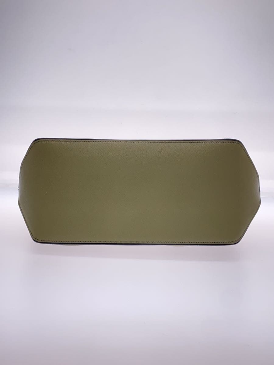 MARC JACOBS Tote Bag Leather KHK Solid Color 4