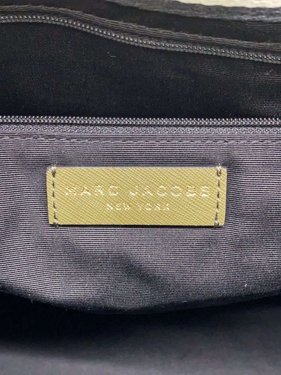 MARC JACOBS Tote Bag Leather KHK Solid Color 5