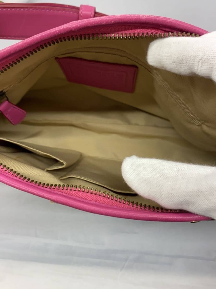 COACH Shoulder Bag Canvas BRW F07077 6