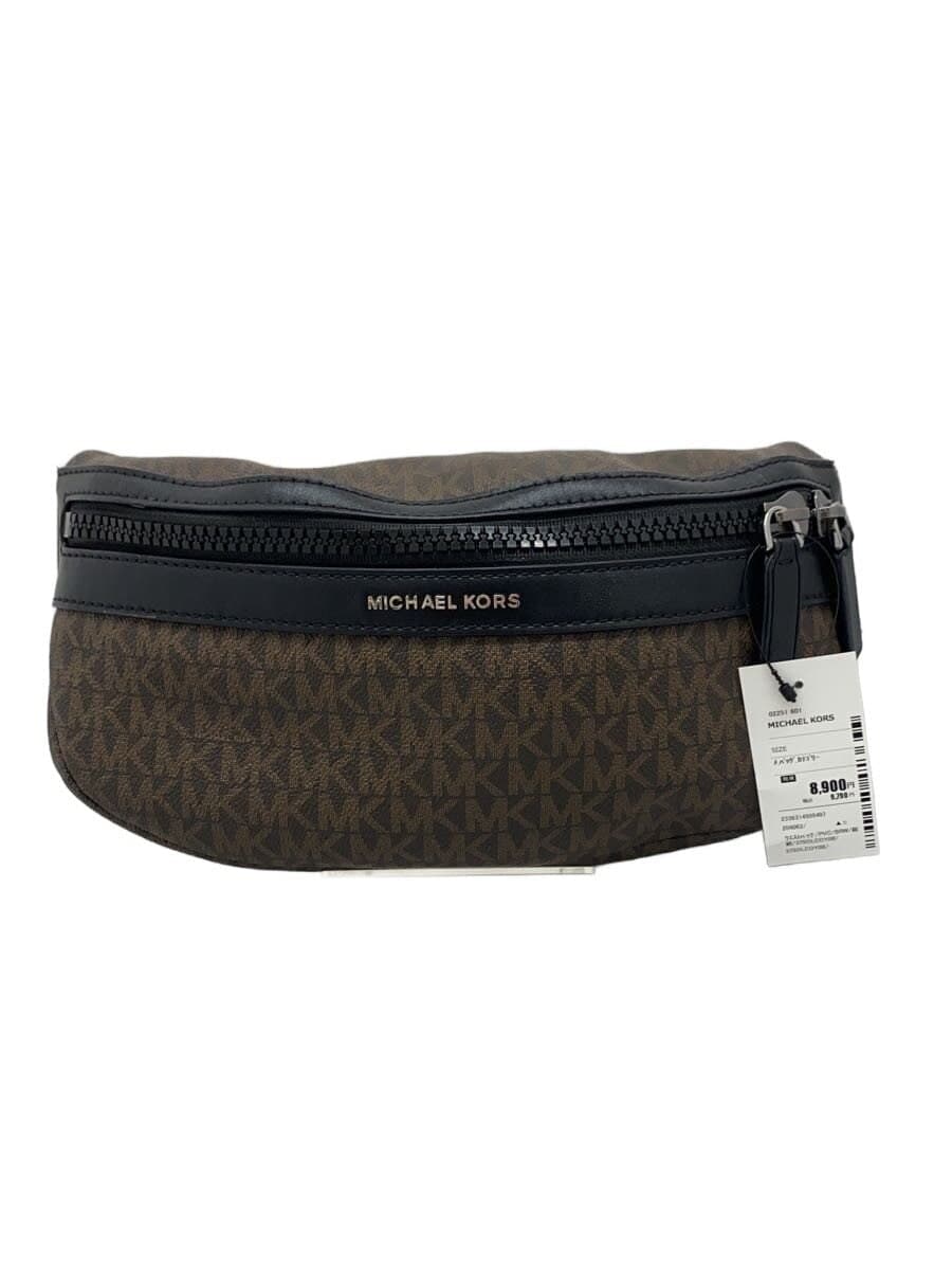 MICHAEL KORS Waist Bag PVC BRW All Over Pattern 37SOLCOY0B