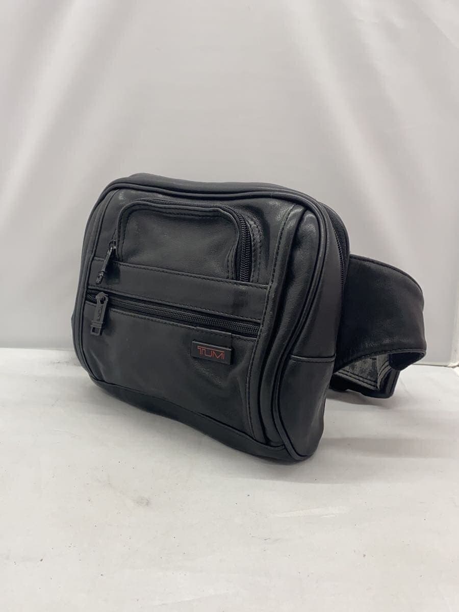 TUMI Waist Bag Leather BLK 9698D3 2