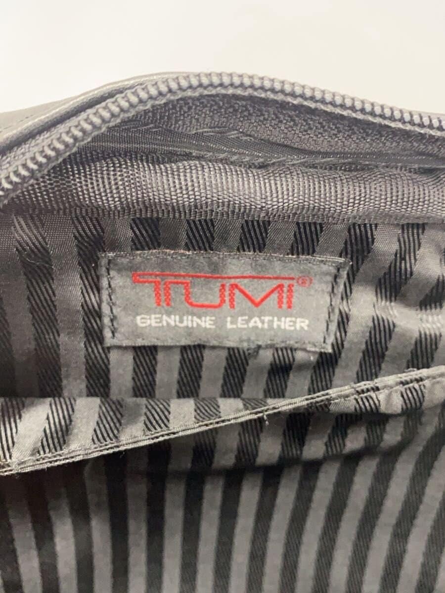 TUMI Waist Bag Leather BLK 9698D3 5