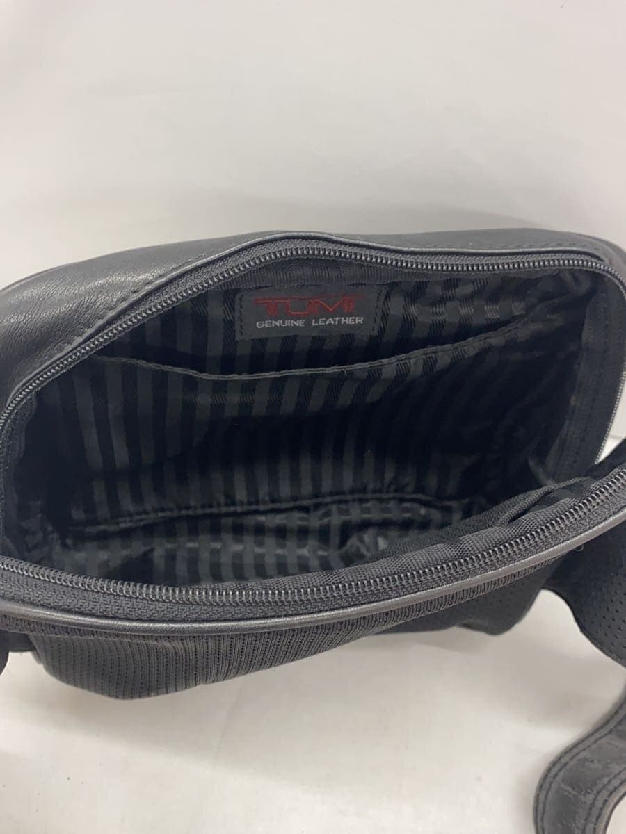 TUMI Waist Bag Leather BLK 9698D3 6