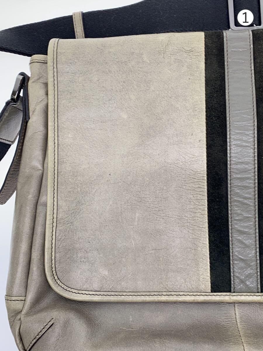 BURBERRY BLACK LABEL Shoulder Bag Leather KHK Solid D1133-212-06 7