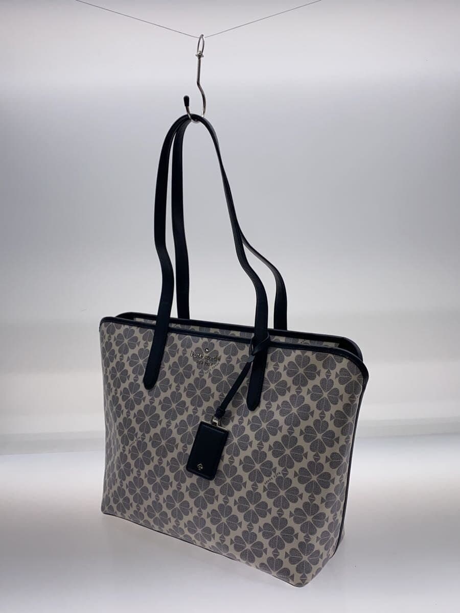 kate spade new york Tote Bag Leather NVY All Over Pattern 2