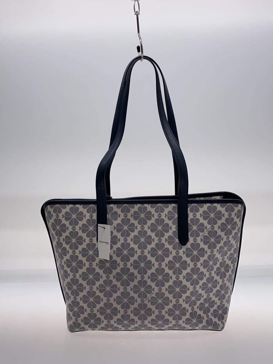 kate spade new york Tote Bag Leather NVY All Over Pattern 3