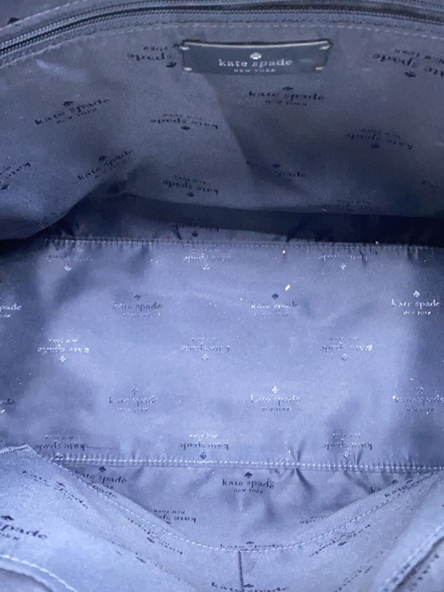 kate spade new york Tote Bag Leather NVY All Over Pattern 6