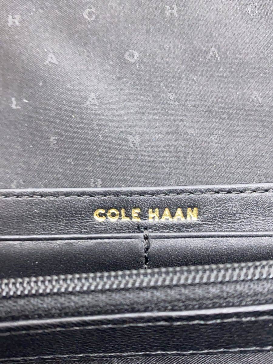 COLE HAAN Shoulder Wallet Leather BLK 5