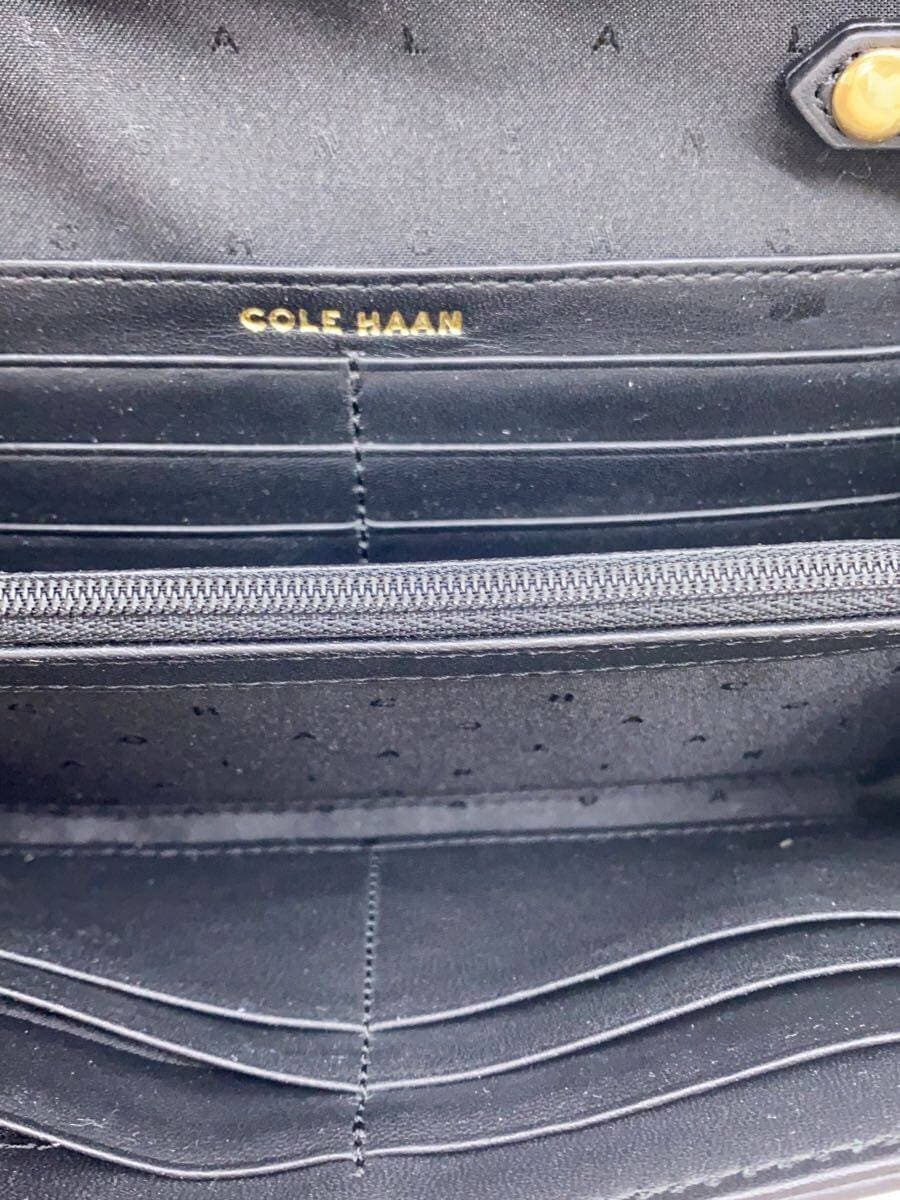 COLE HAAN Shoulder Wallet Leather BLK 6