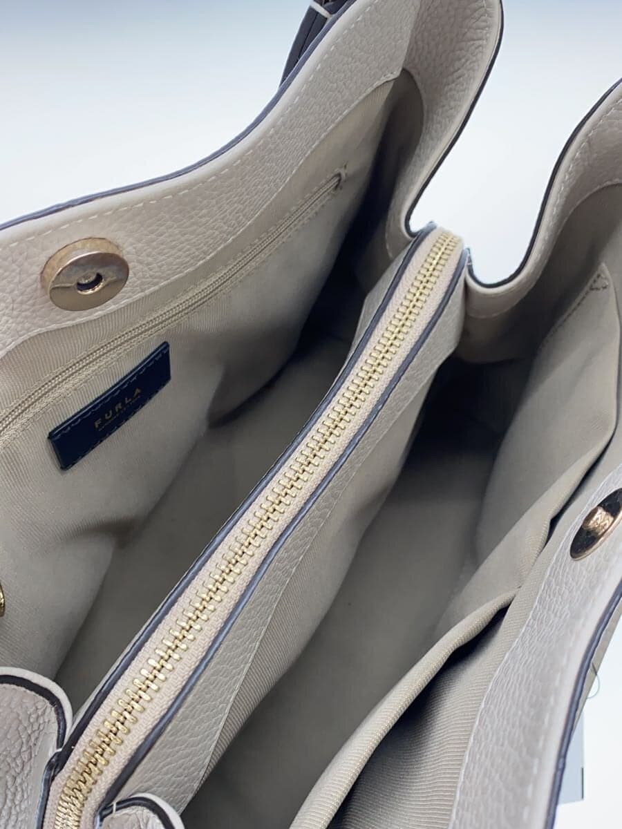 FURLA Daphne Handbag Leather CRM WB00545 Shoulder Missing Part 6