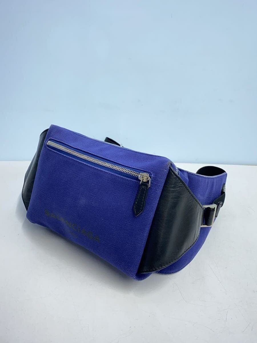 BALENCIAGA Waist Bag Canvas BLU 433625 2