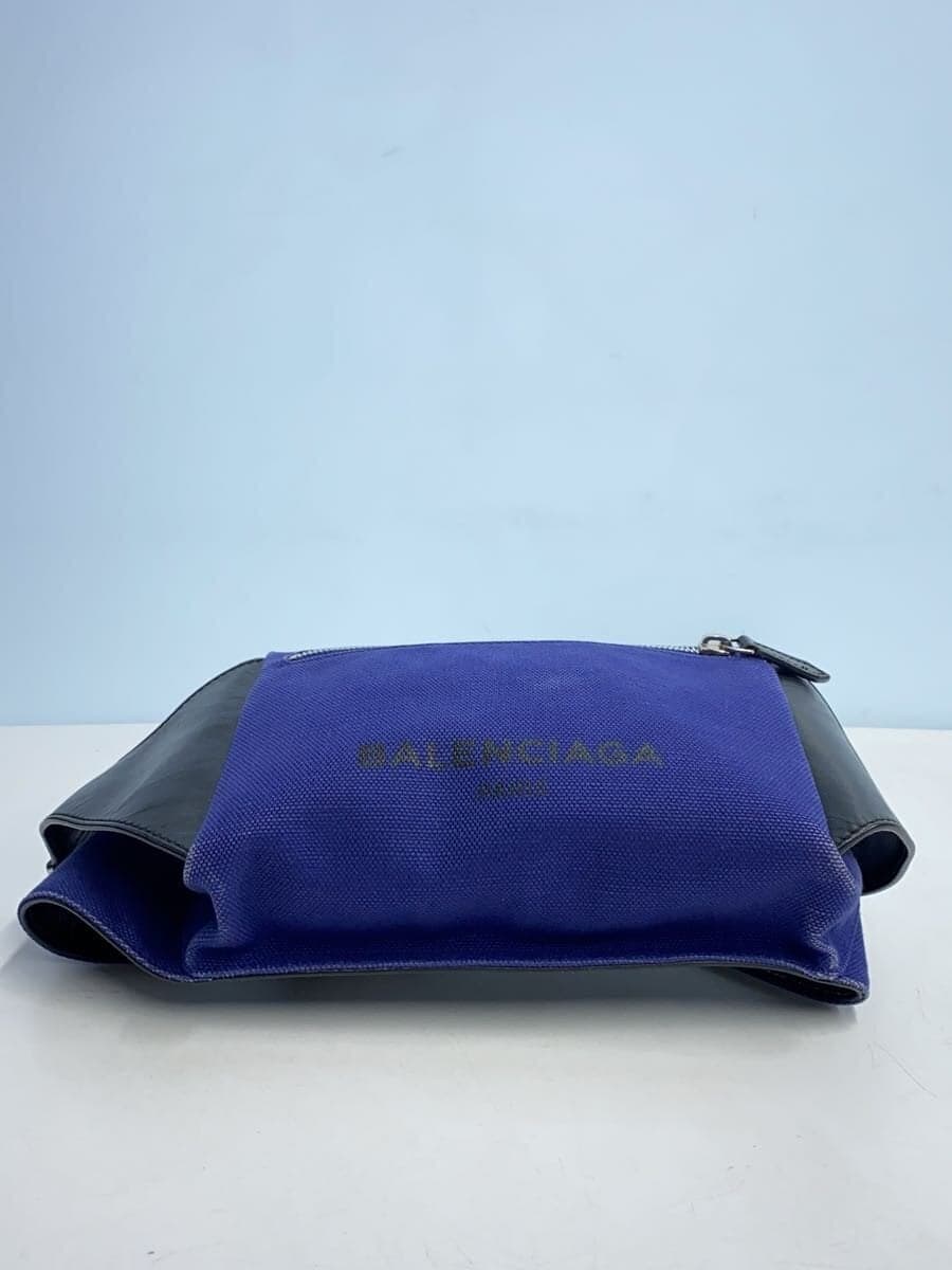 BALENCIAGA Waist Bag Canvas BLU 433625 4