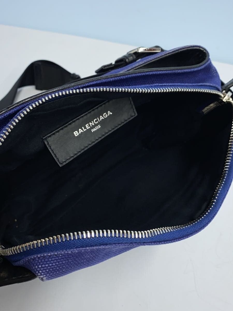 BALENCIAGA Waist Bag Canvas BLU 433625 6