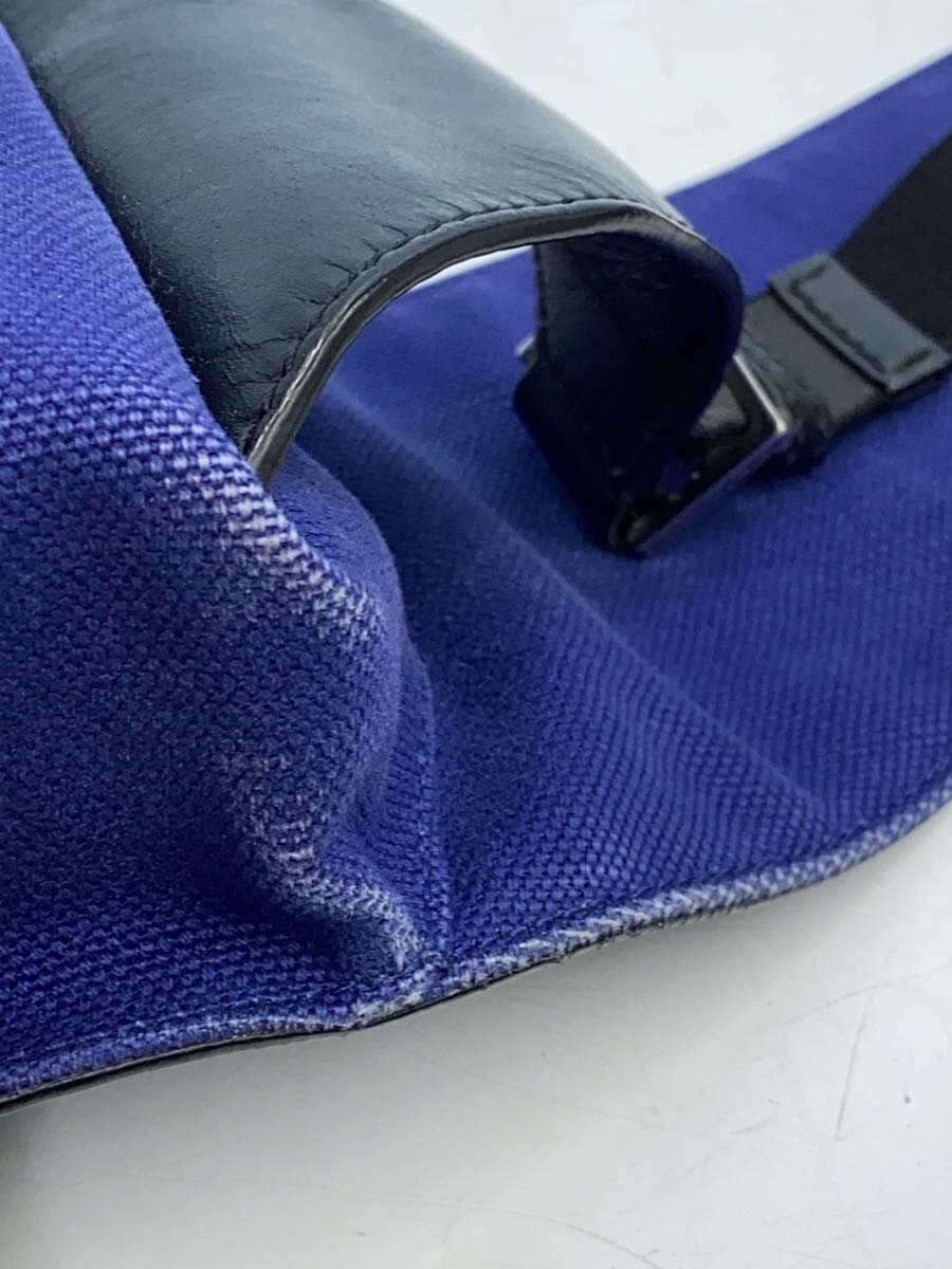 BALENCIAGA Waist Bag Canvas BLU 433625 8