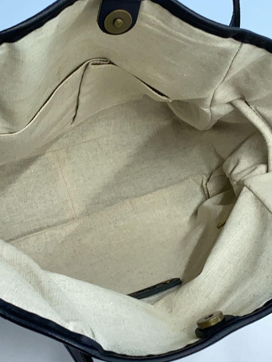 Ense Tote Bag Leather BLK Solid 6