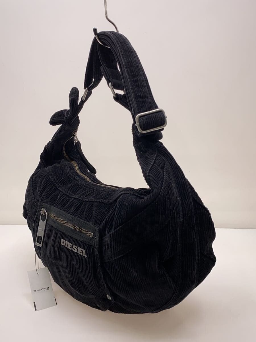 DIESEL Shoulder Bag Corduroy BLK 2