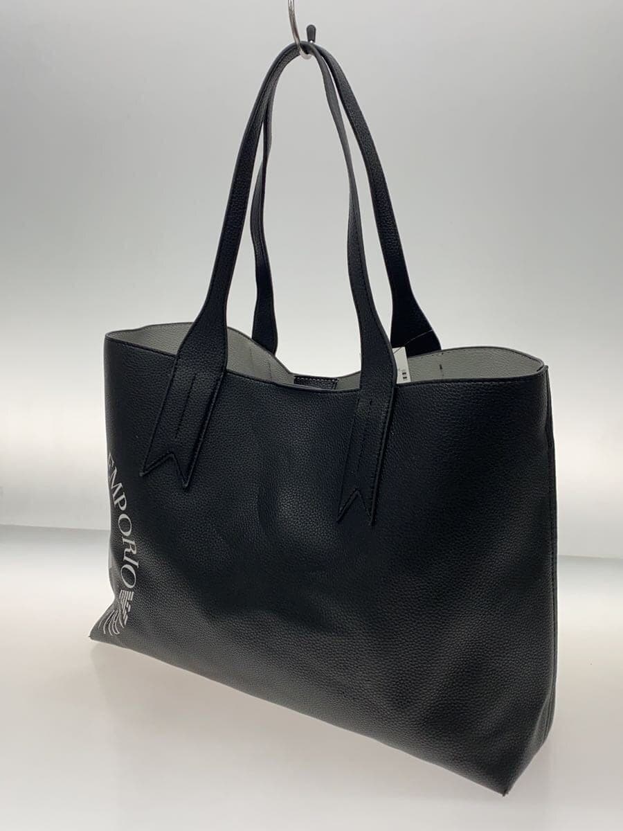 EMPORIO ARMANI Mini Pouch Included Tote Bag PVC BLK 2