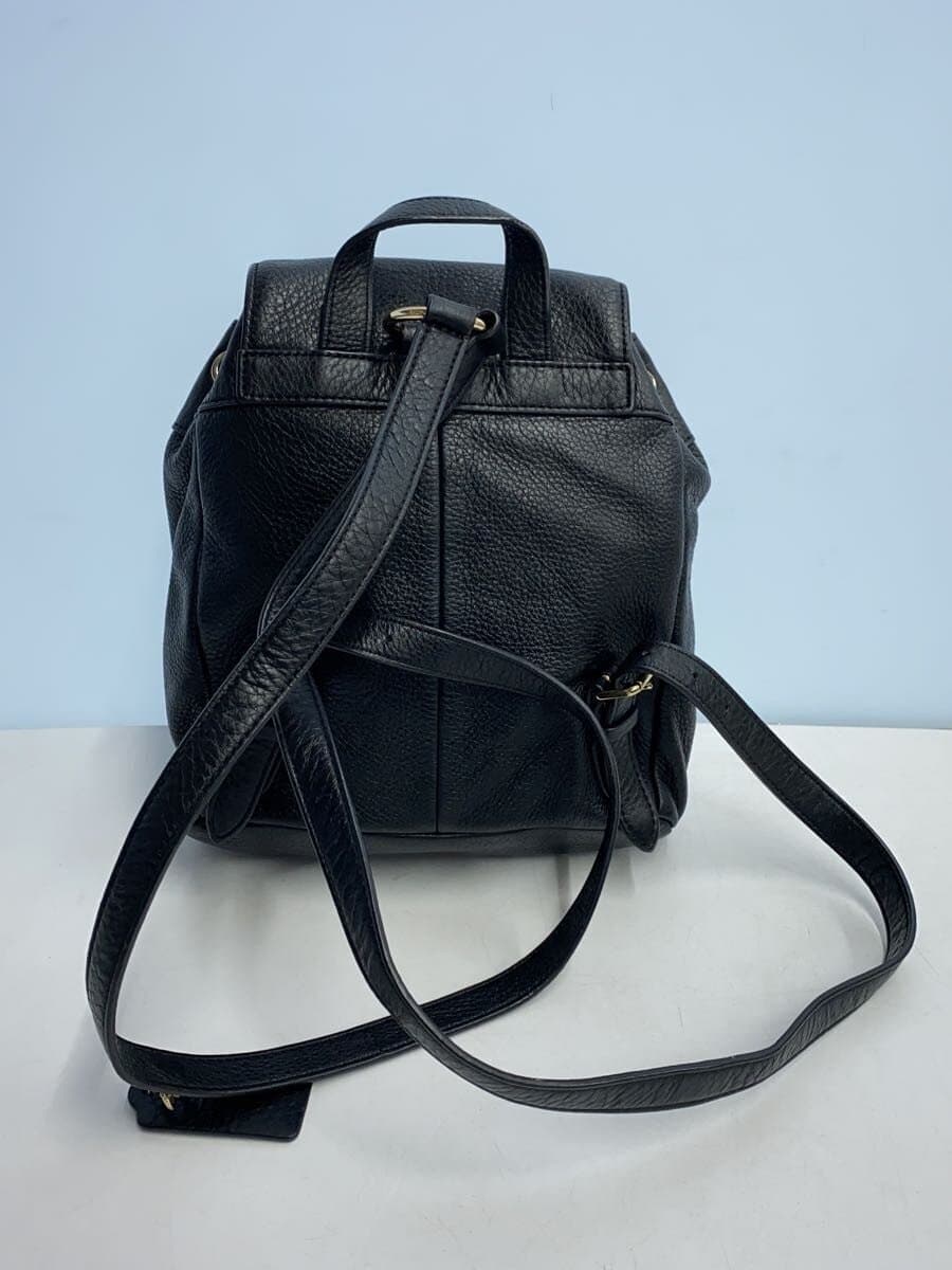 COACH Backpack_All Leather Leather BLK Solid Color F37621 3