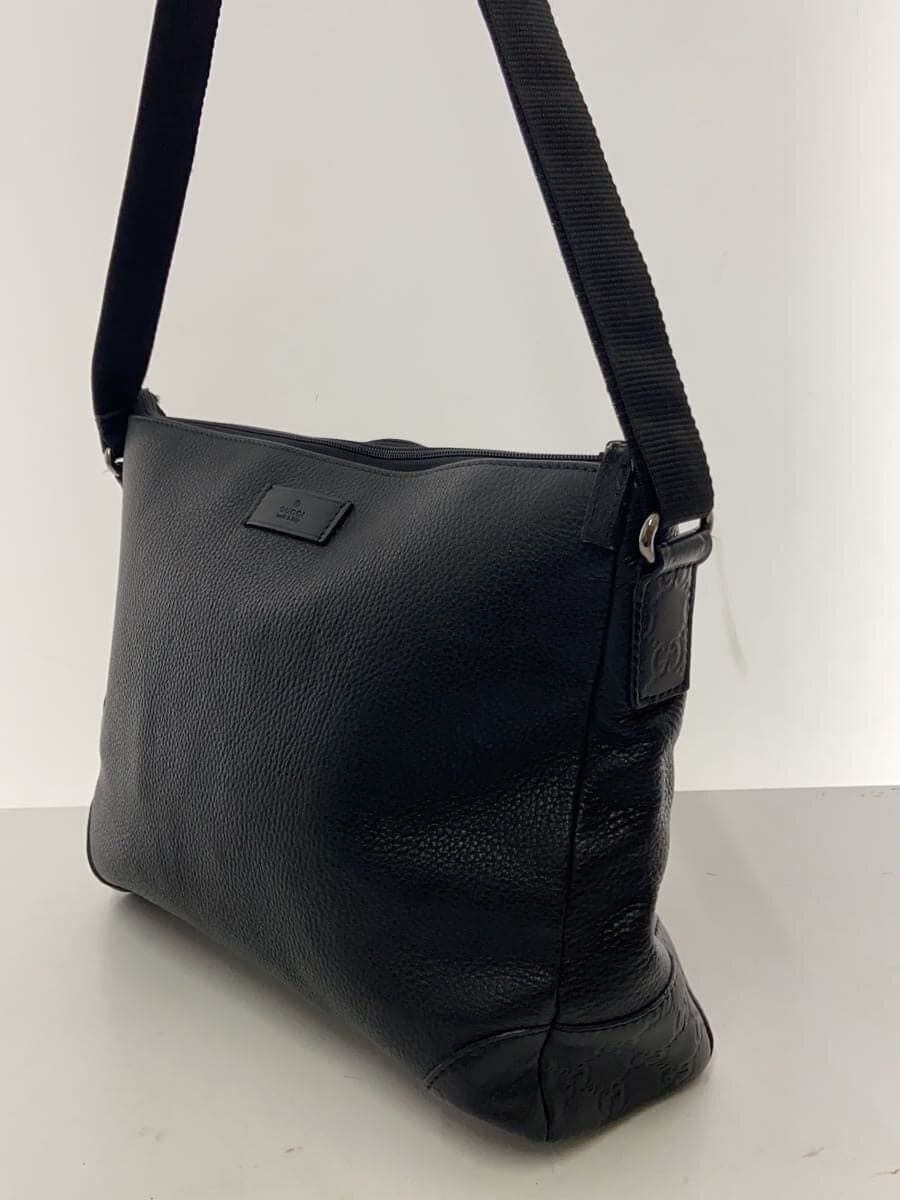 GUCCI Shoulder Bag_GUCCI Shima Canvas BLK 2
