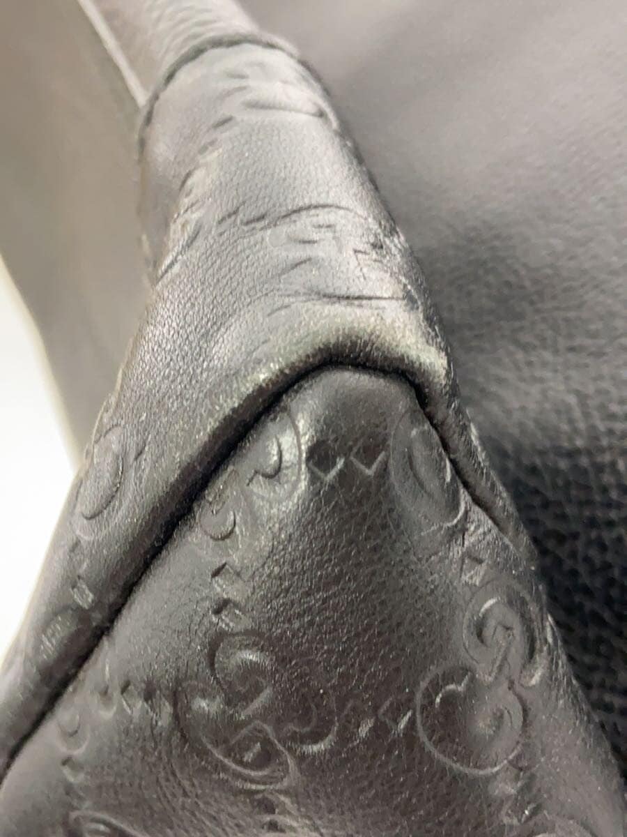 GUCCI Shoulder Bag_GUCCI Shima Canvas BLK 7