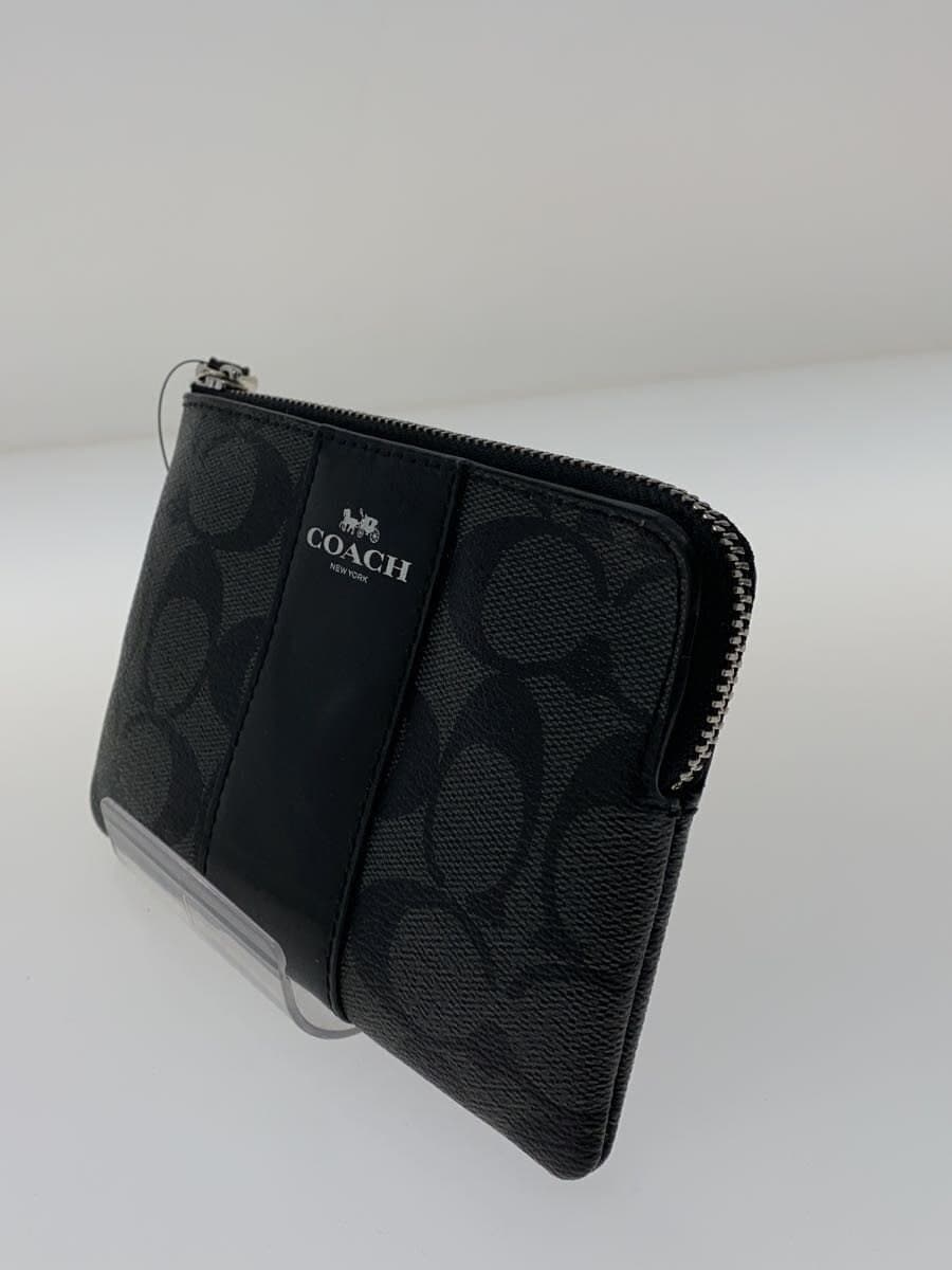 COACH Pouch PVC BLK All Over Pattern F58035 2