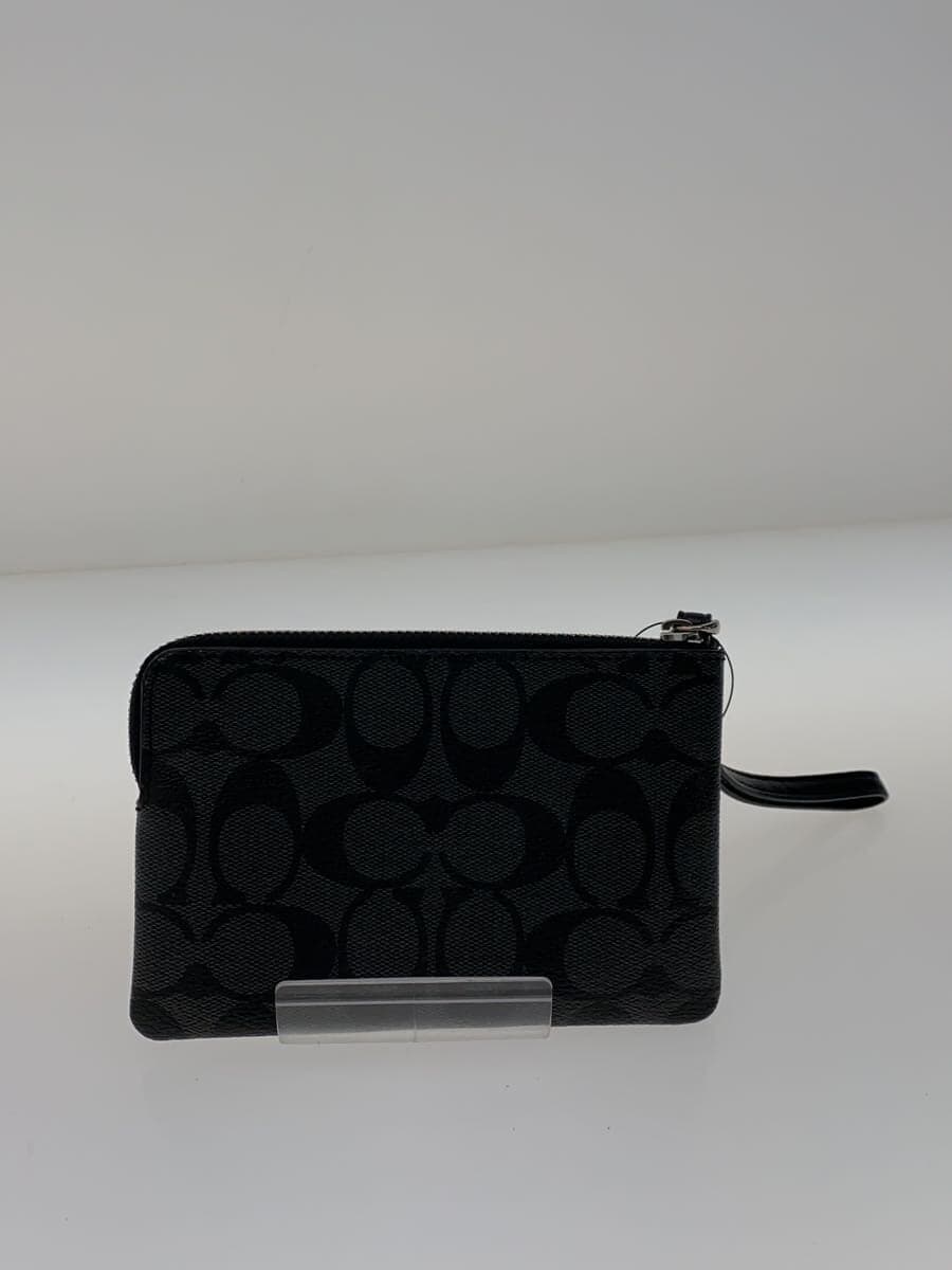 COACH Pouch PVC BLK All Over Pattern F58035 3